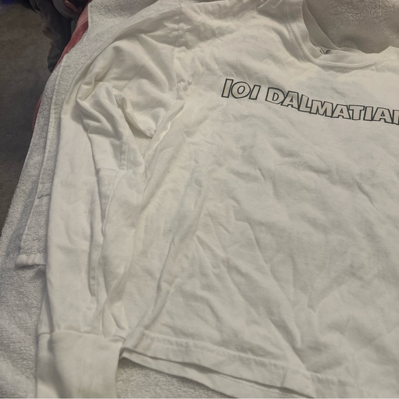 Disney 101 Dalmatians White Long Sleeve Shirt Size XS - Picture 4 of 7